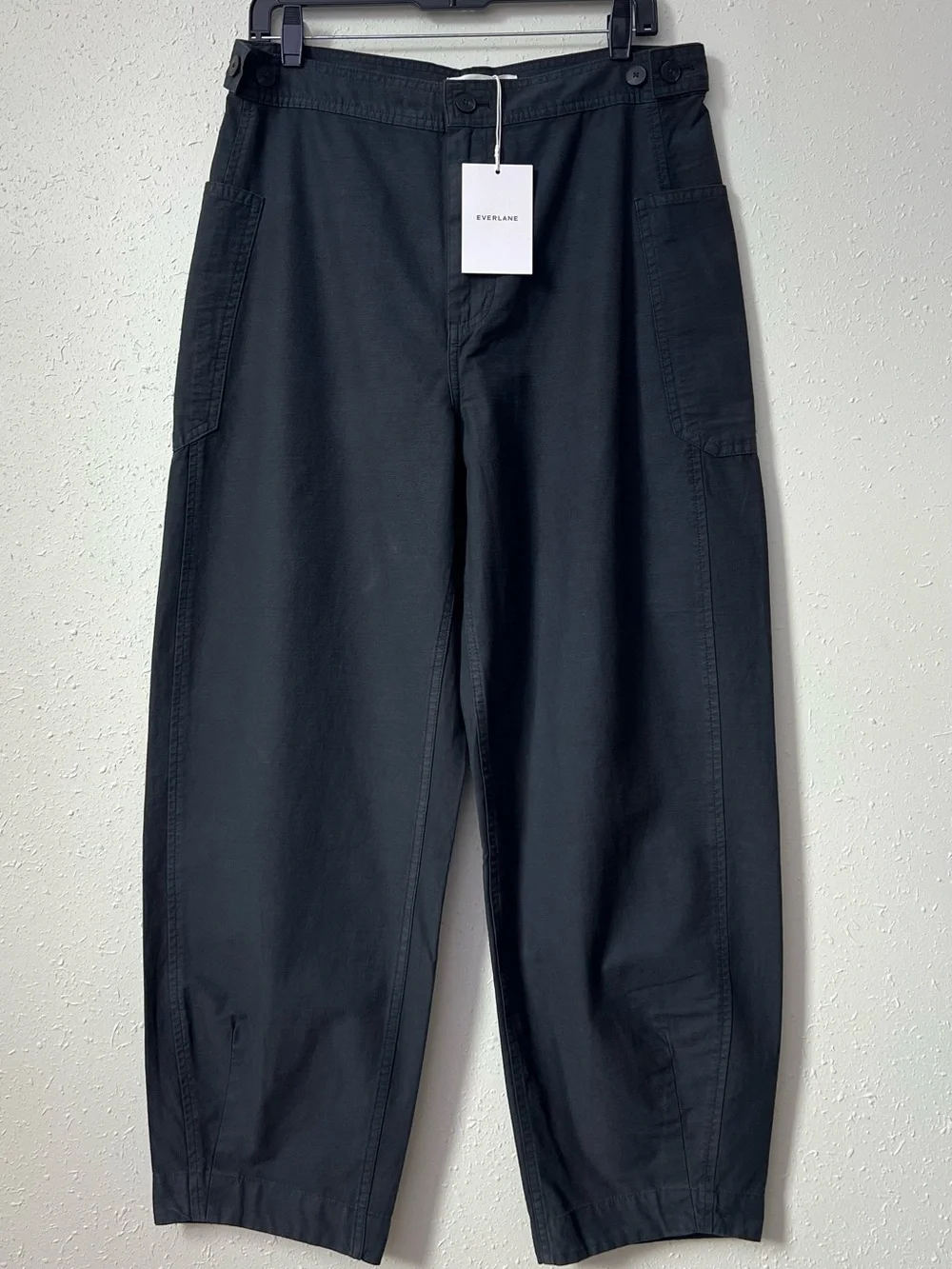 New Everlane THE FATIGUE BARREL PANT in Black Size 10